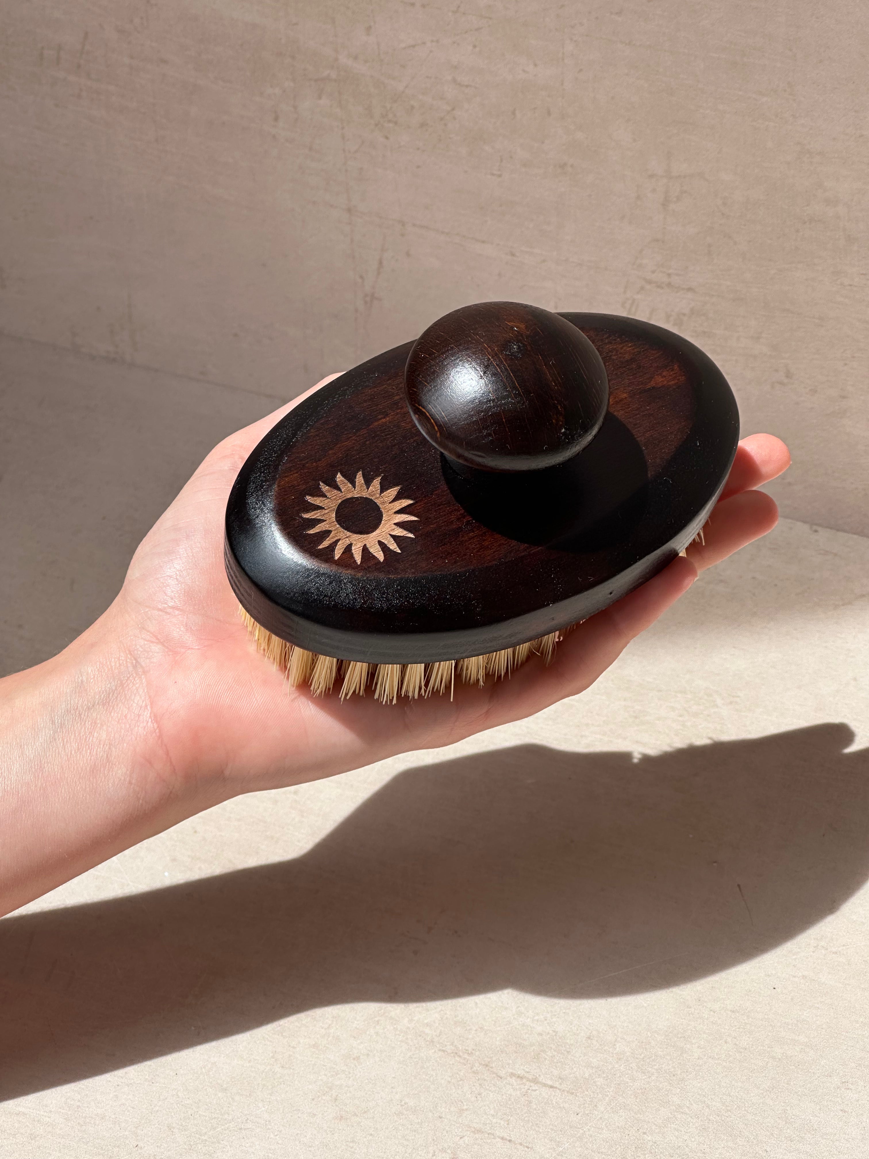 Sandalwood Body Brush Sun Motif