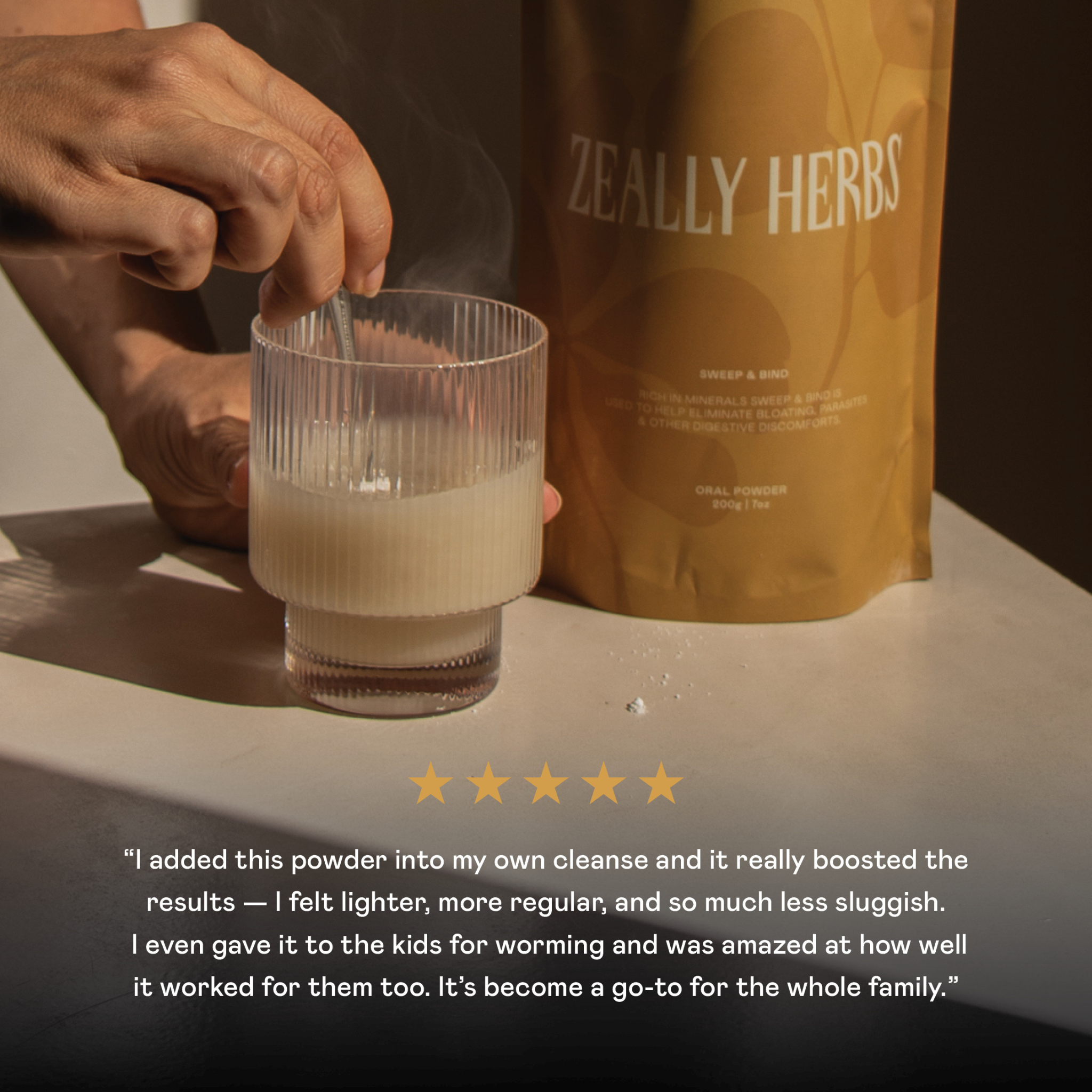 Family Cleansing Diatomaceous Earth In Glass