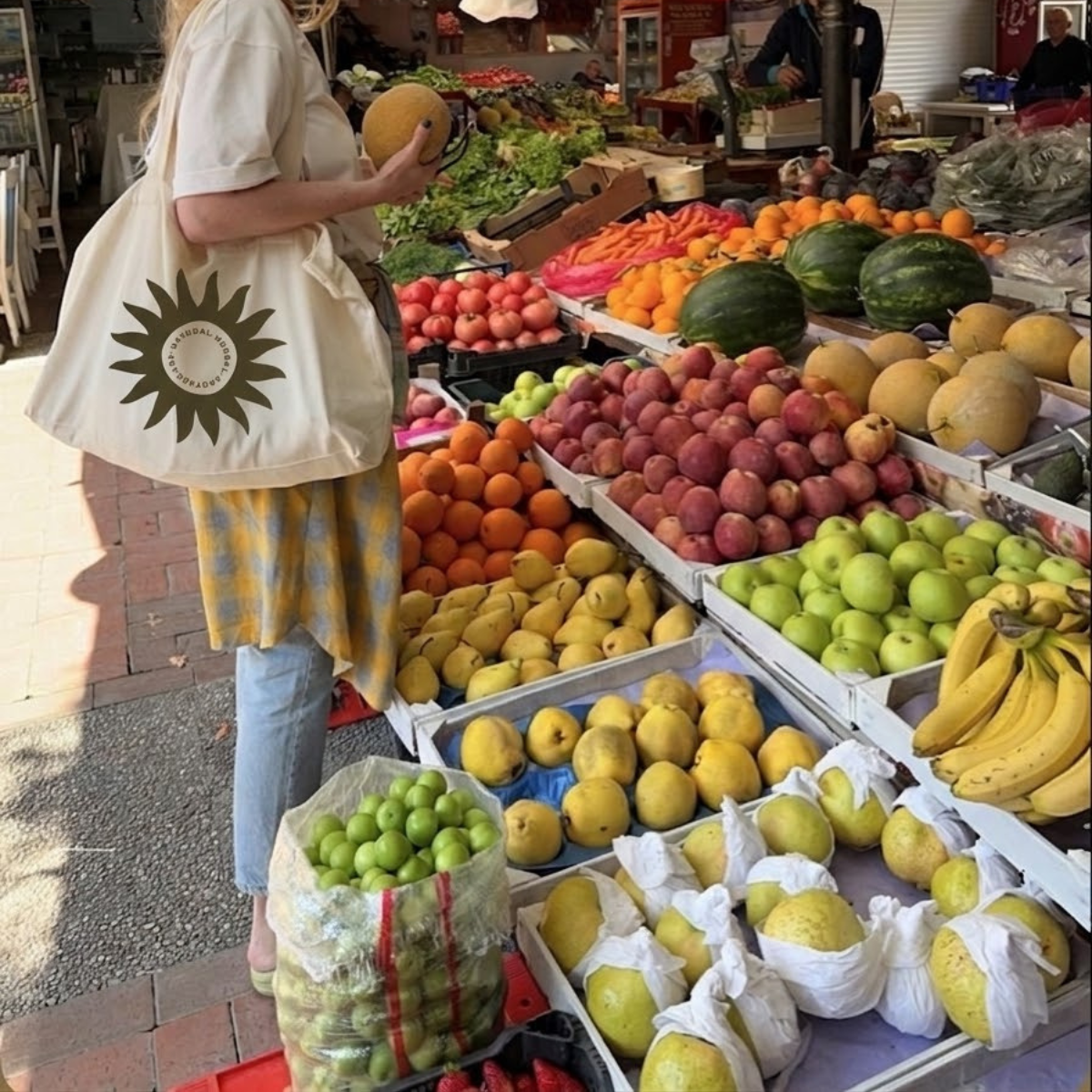 Zeally Organic Tote Shopping Bag